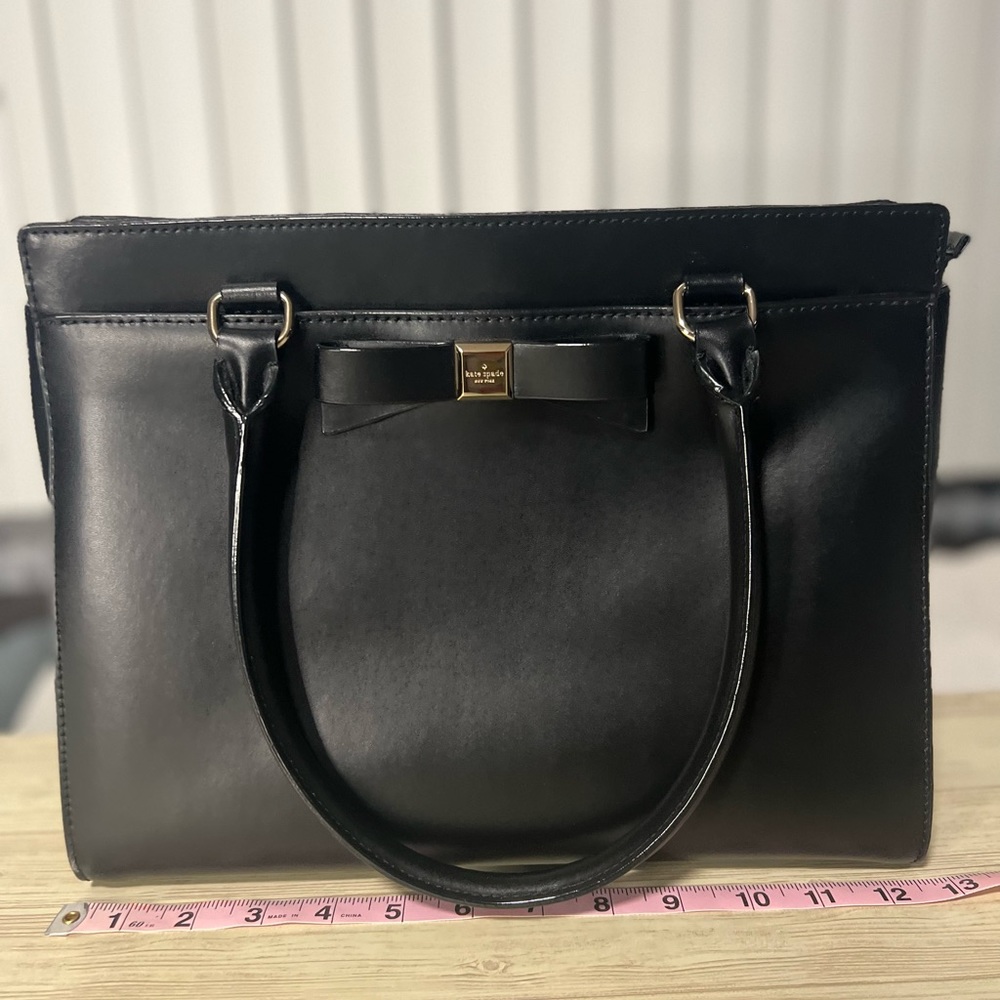 Kate spade black shoulder tote bag